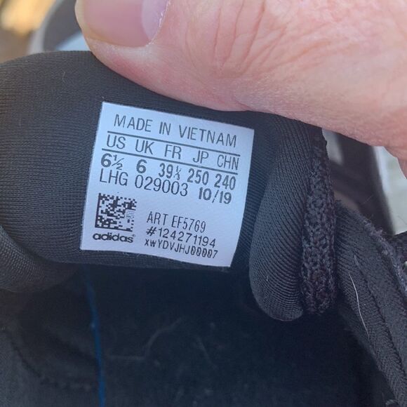 Adidas Haiwee Core Black Sz 6.5 - Picture 7 of 7